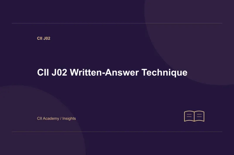 CII J02 Written-Answer Technique