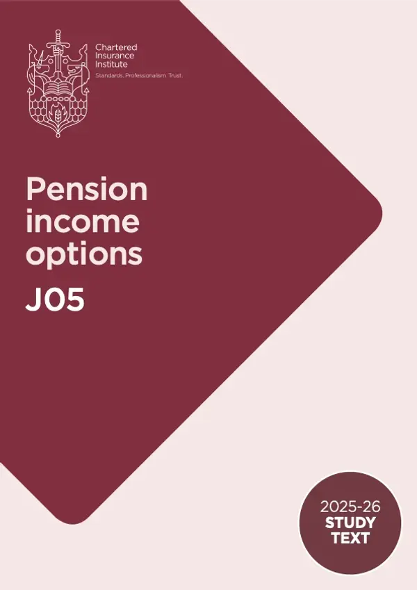 CII J05: Pension Income Options Official Workbook
